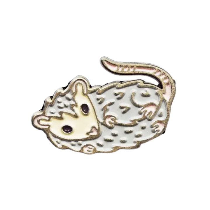 Opossum Possum Enamel Pin