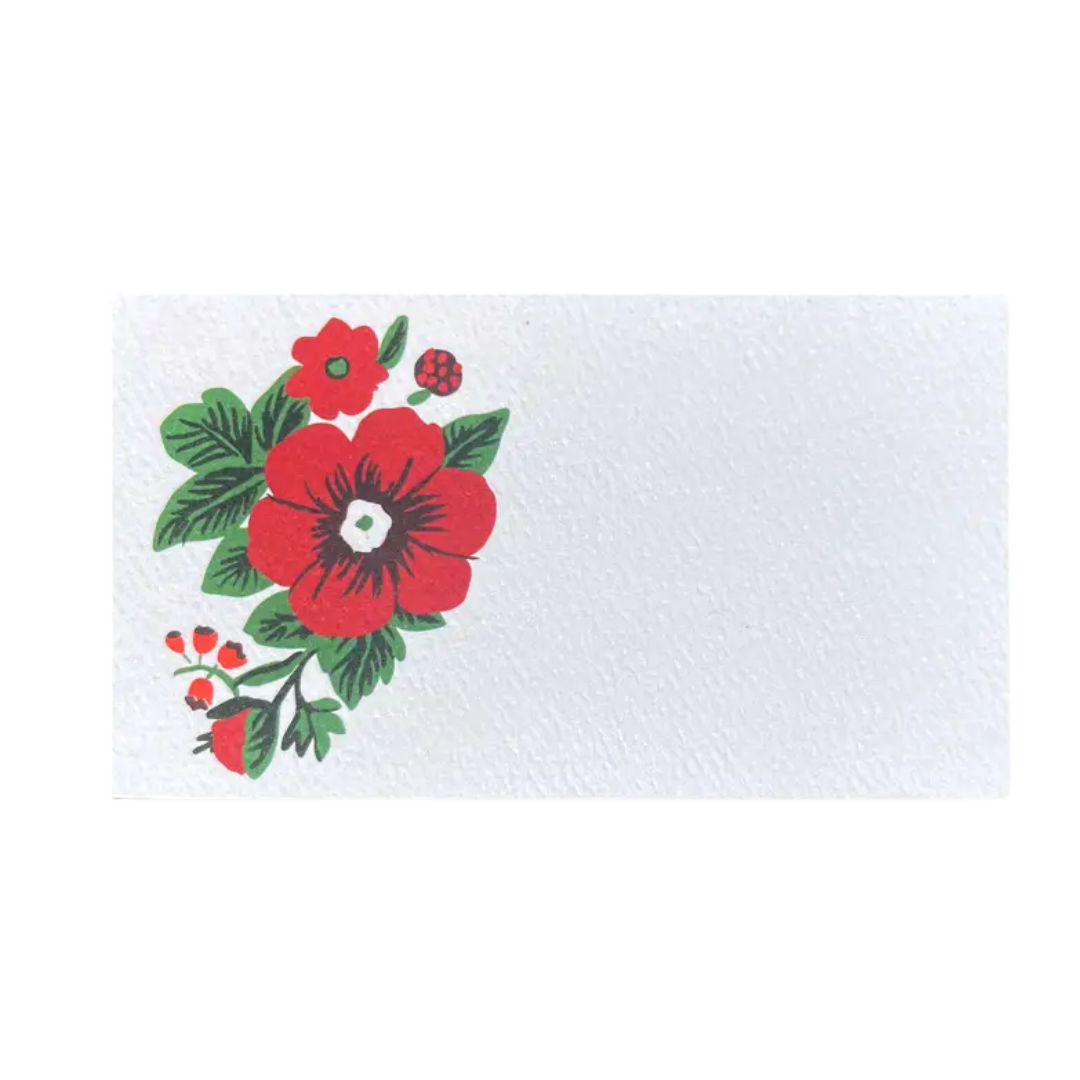 48 Pack / Holiday Florals Mini Note