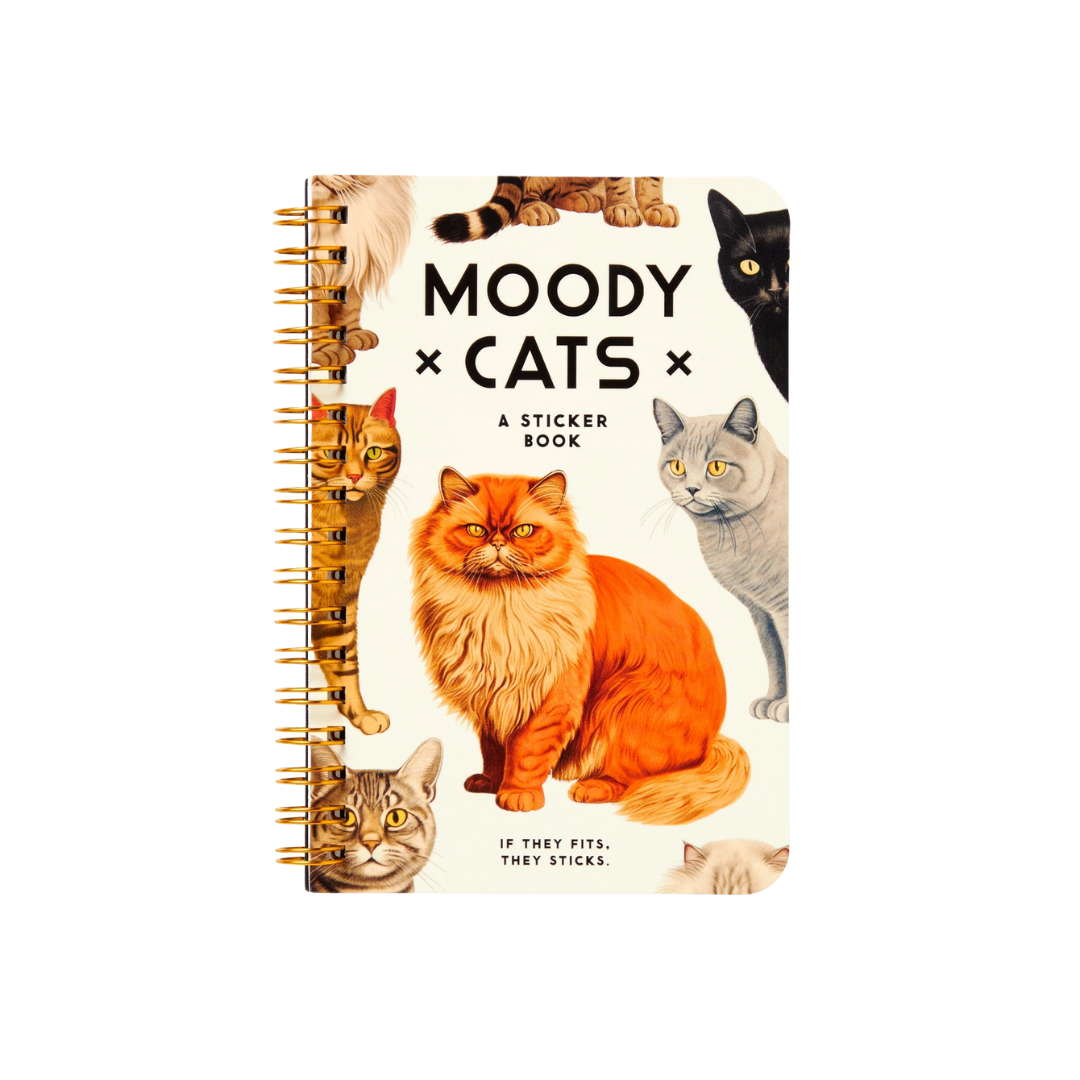Brass Monkey Moody Cats Sticker Book