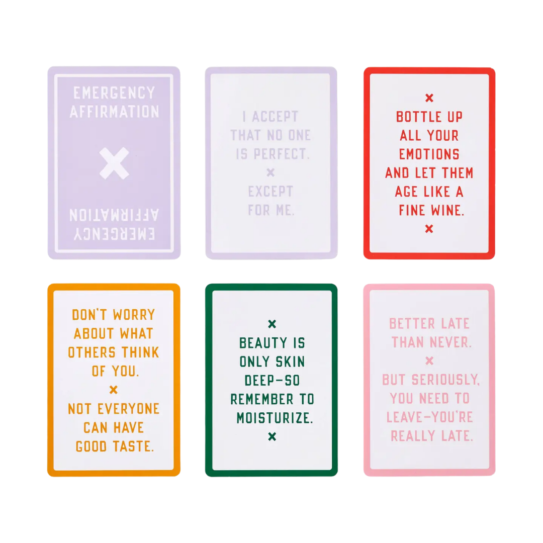 Emergency Affirmations Exceptionally Stupid Days Card Deck