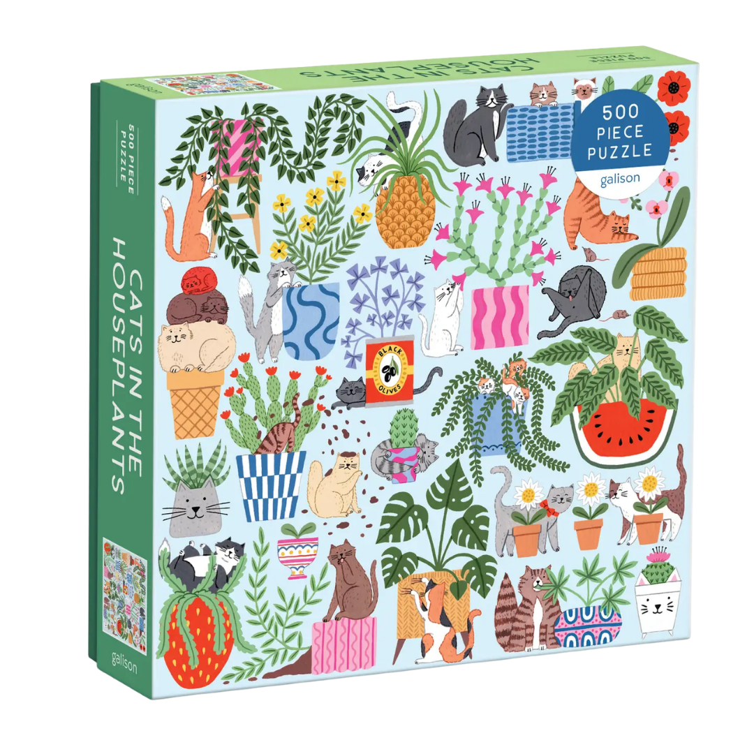 Cats in the Houseplants 500 Piece Puzzle