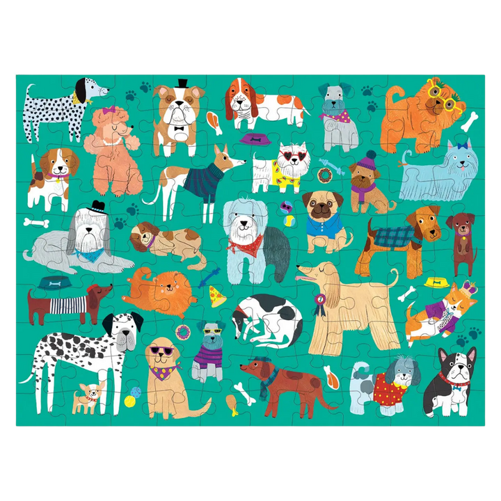 Cats & Dogs 100 Piece Double-Sided Puzzle