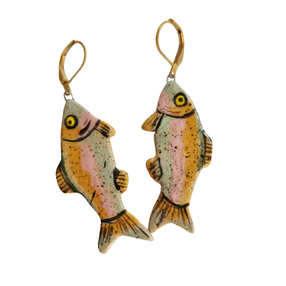 Rainbow Trout Earrings