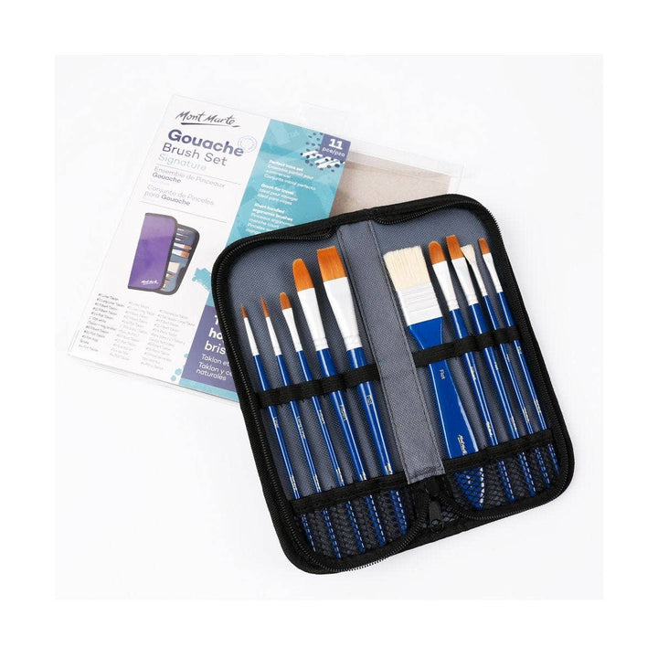 Gouache Brush Set in Wallet Signature 11pc