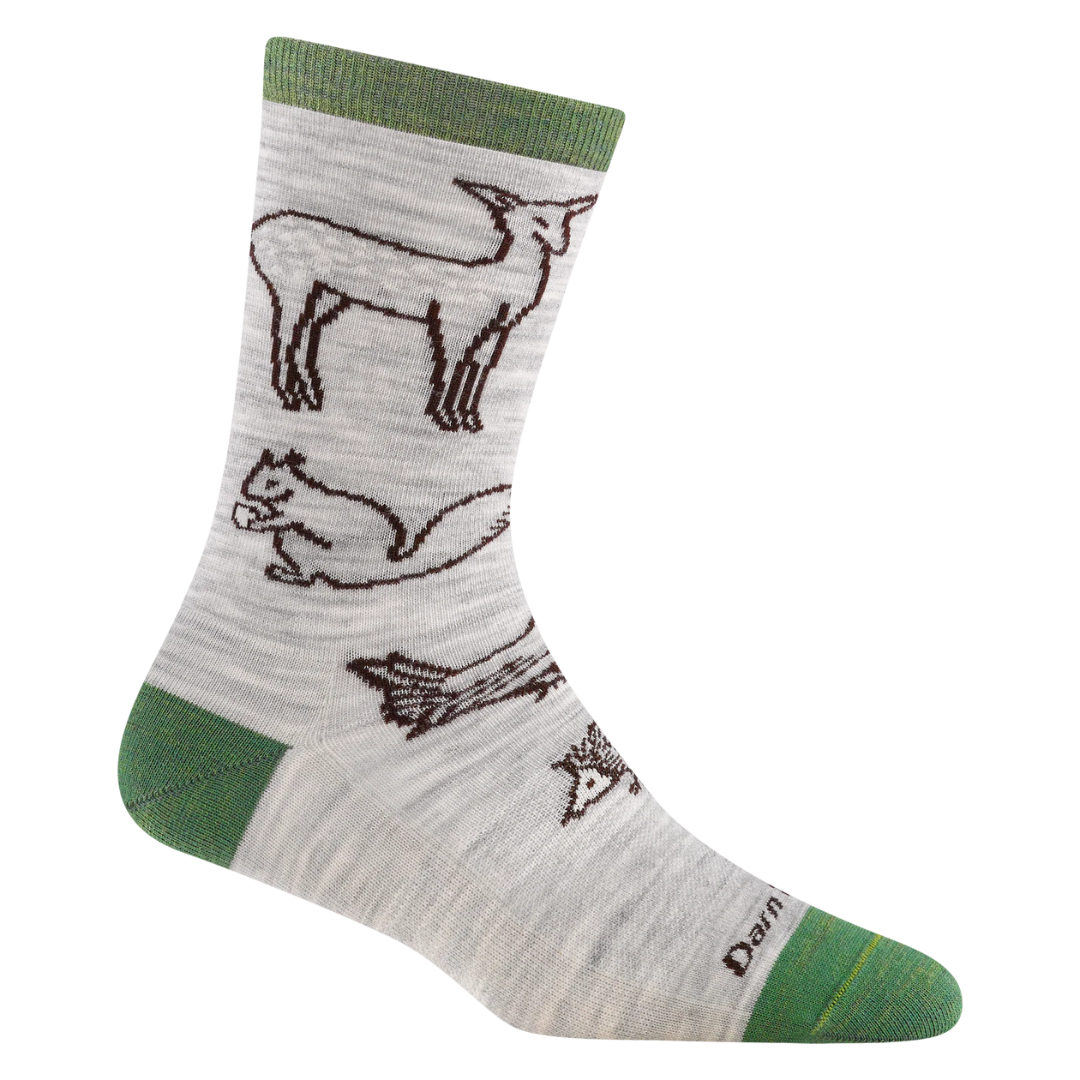 Women's Woodland Creatures Crew Lightweight Lifestyle Sock