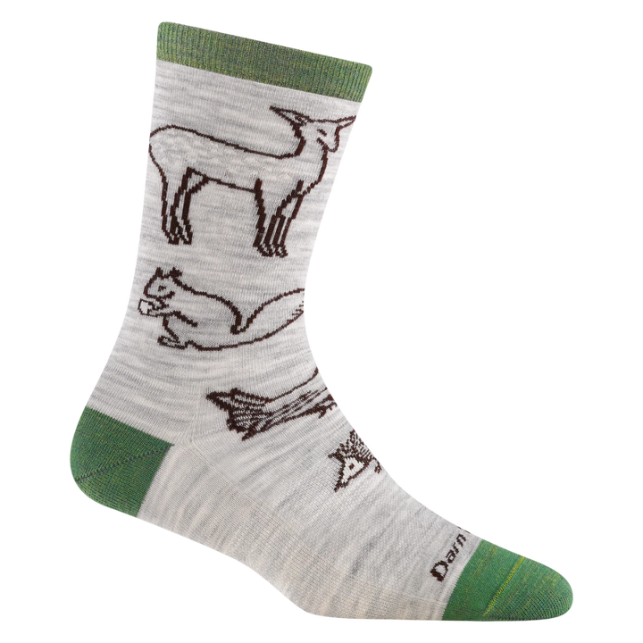 Women's Woodland Creatures Crew Lightweight Lifestyle Sock