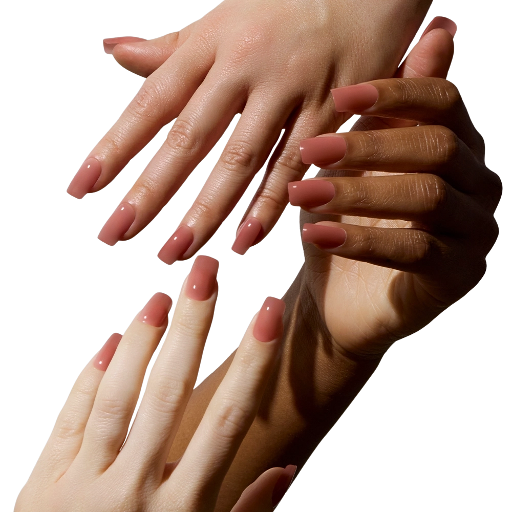 Dusty Pink Medium Square Press-On Nails