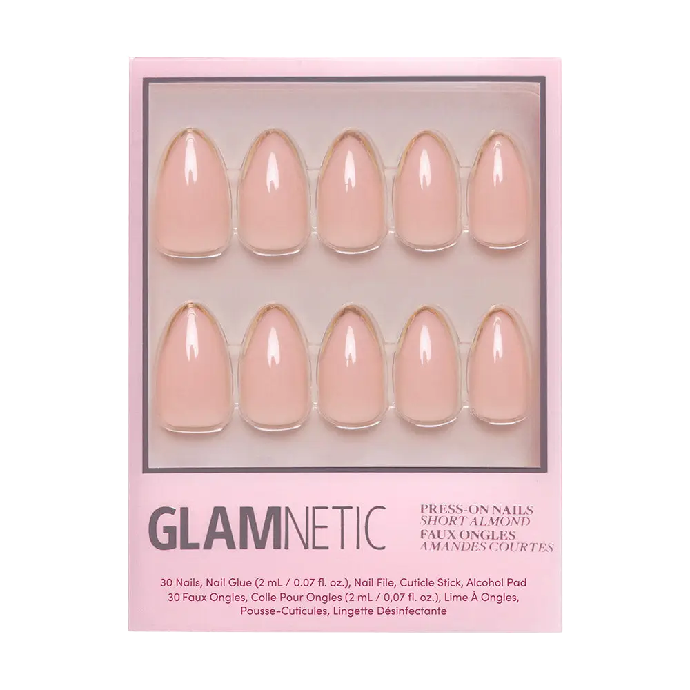 Gold Standard Short Almond Press-On Nails