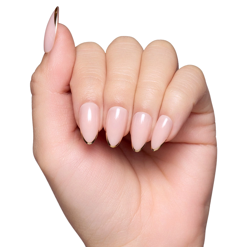 Gold Standard Short Almond Press-On Nails