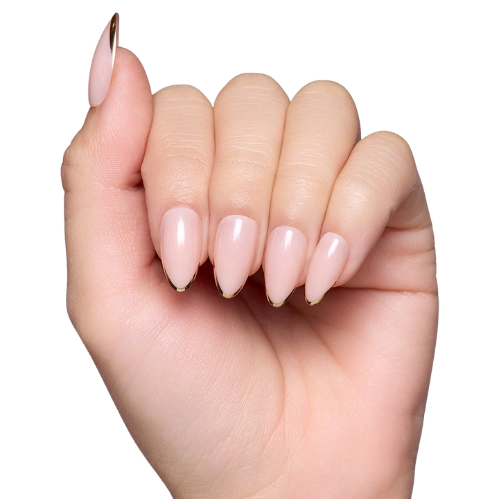 Gold Standard Short Almond Press-On Nails