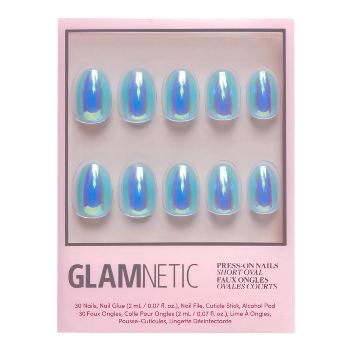 Siren Short Oval Press-On Nails