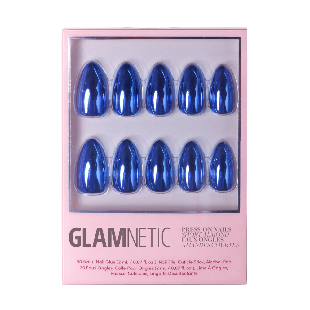Blue Steel Press-On Nails