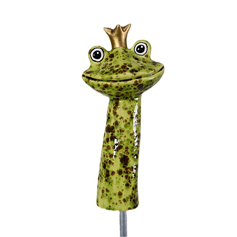 Frog Prince Plant Stake