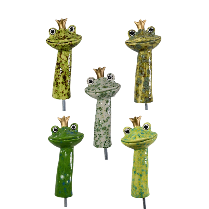 Frog Prince Plant Stake