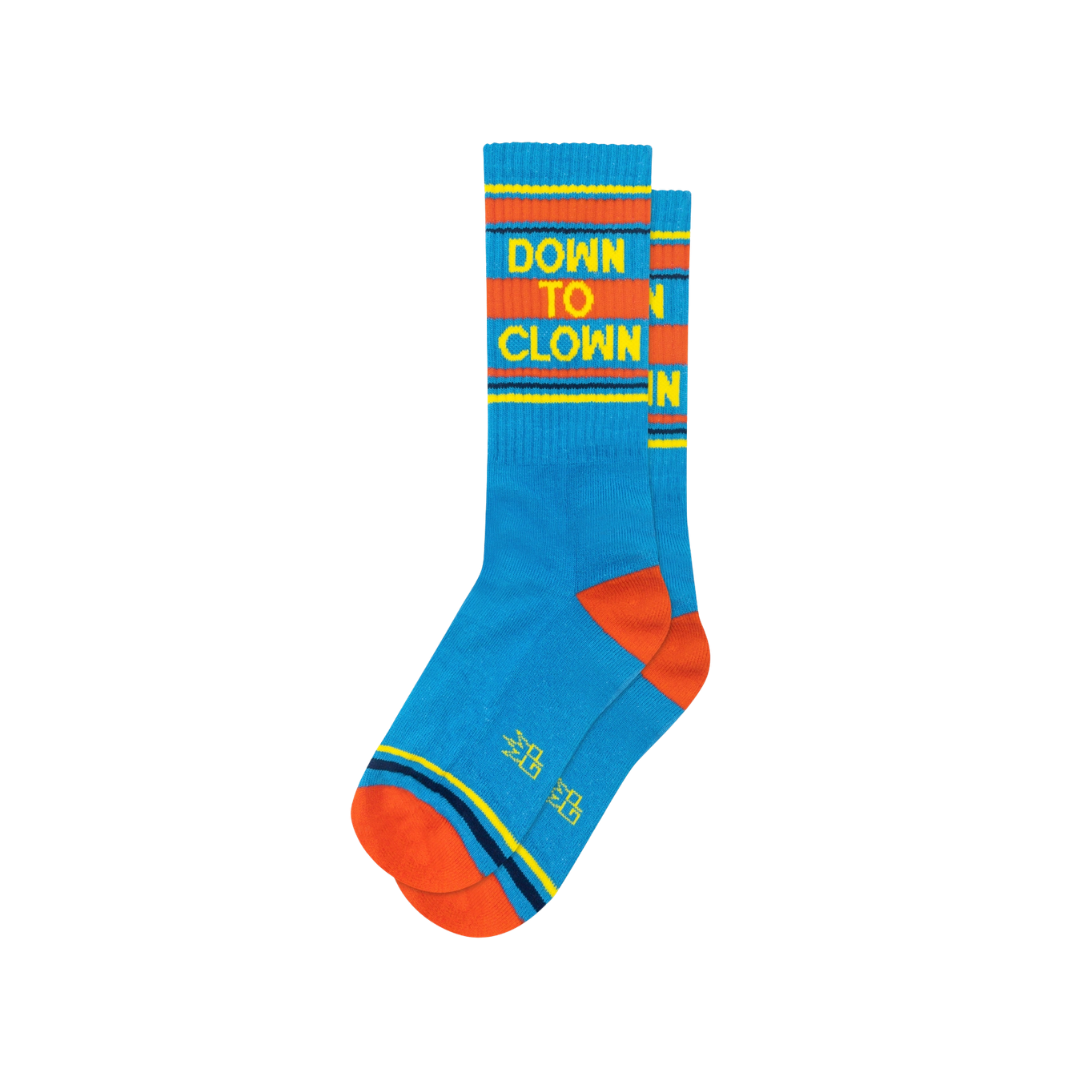 Down To Clown Gym Crew Socks
