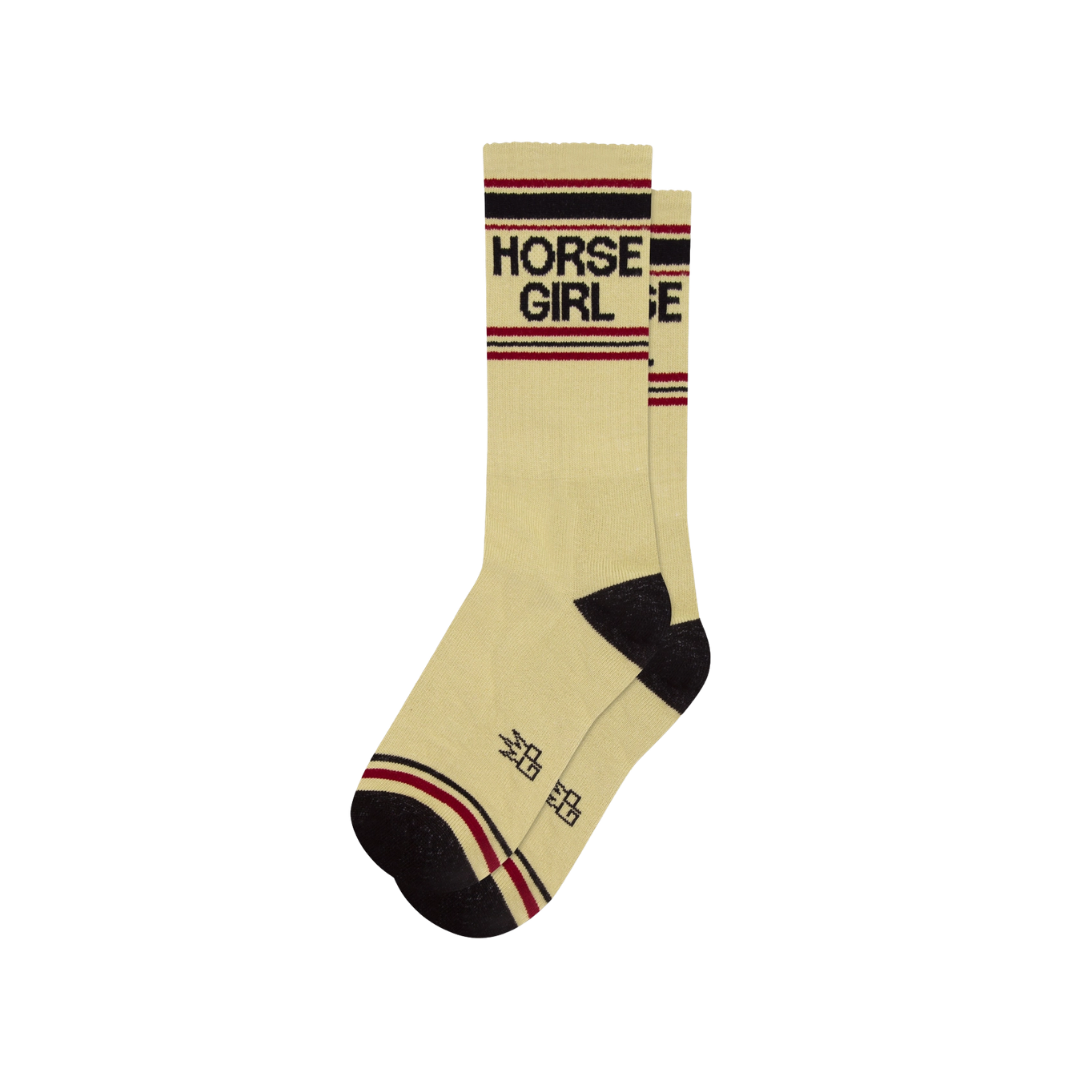 Horse Girl Gym Crew Socks