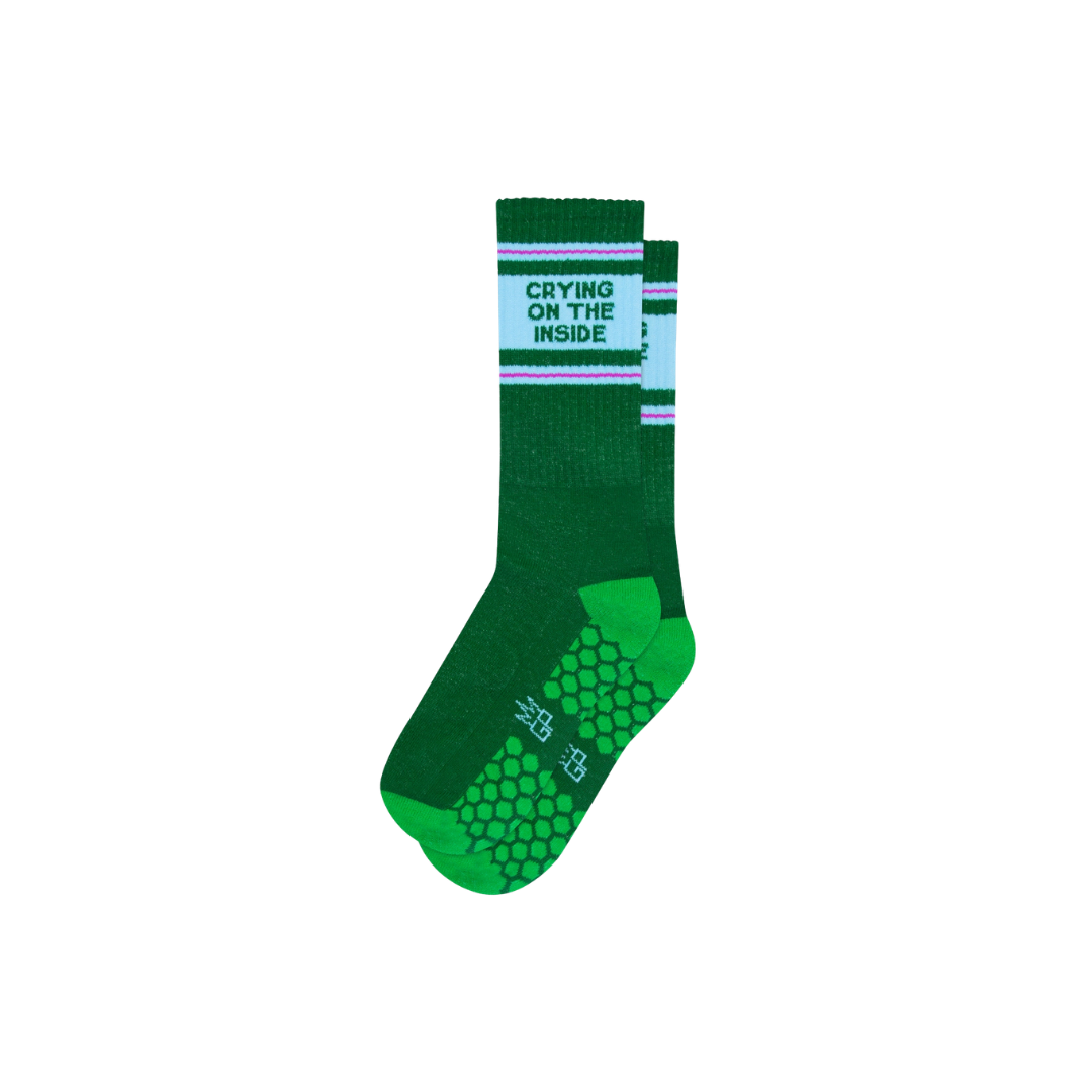 Crying On the Inside Grip Socks