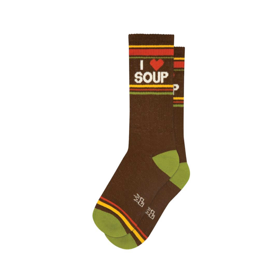 I ❤️ Soup Gym Crew Socks