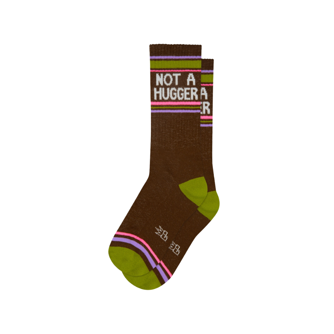 Not A Hugger Gym Crew Socks