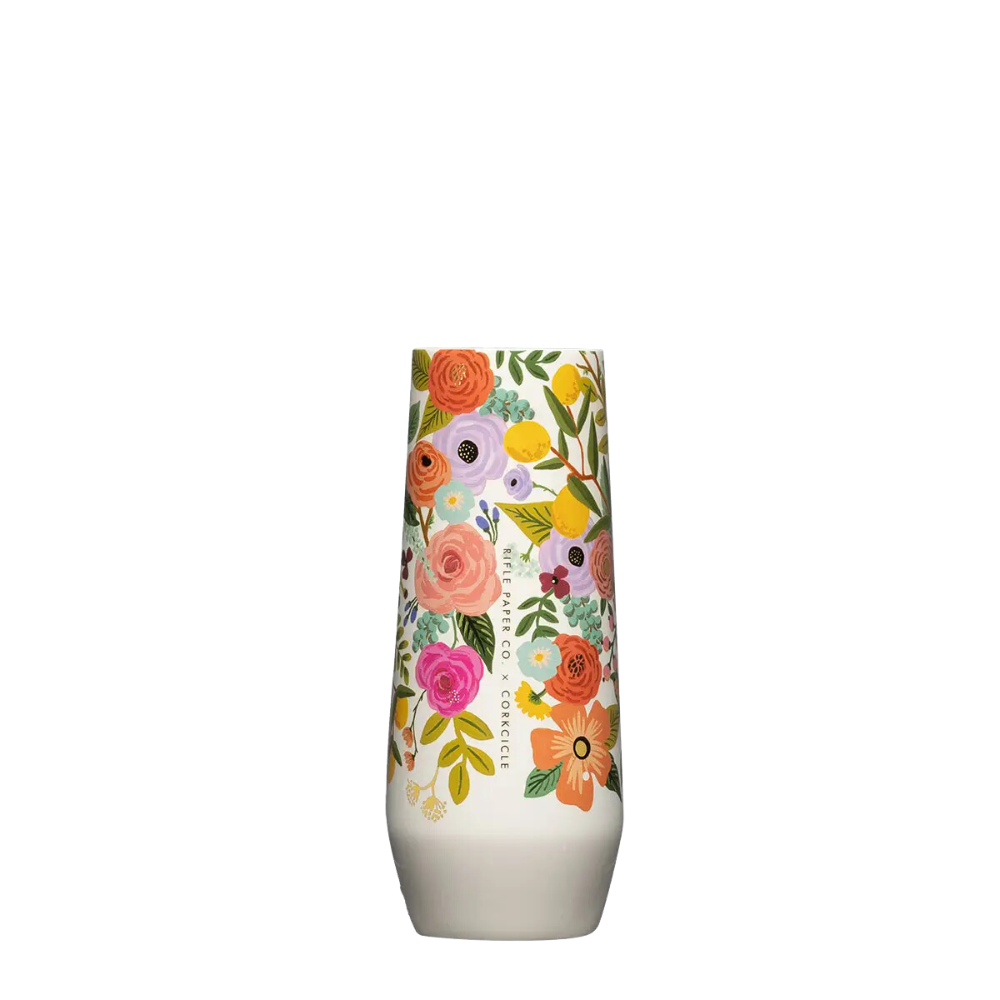 Stemless Flute- Garden Party Cream