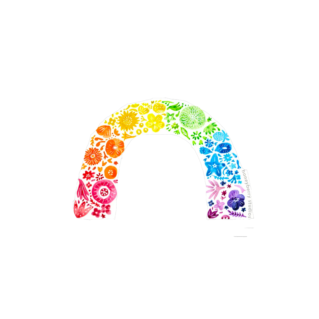 Rainbow Flower Arch Sticker