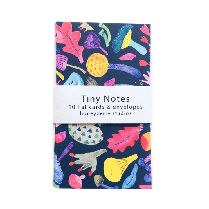 Colorful Mushrooms Tiny Notecards (10ct)