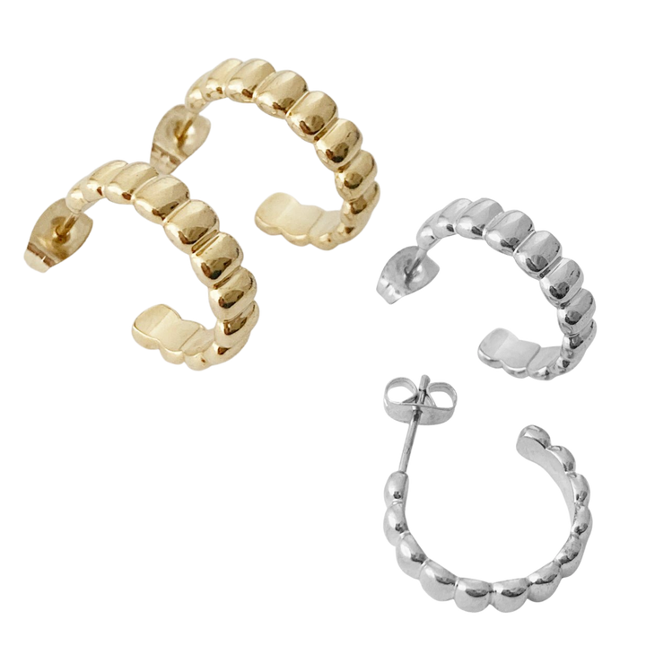 Rosa Ribbed Hoops