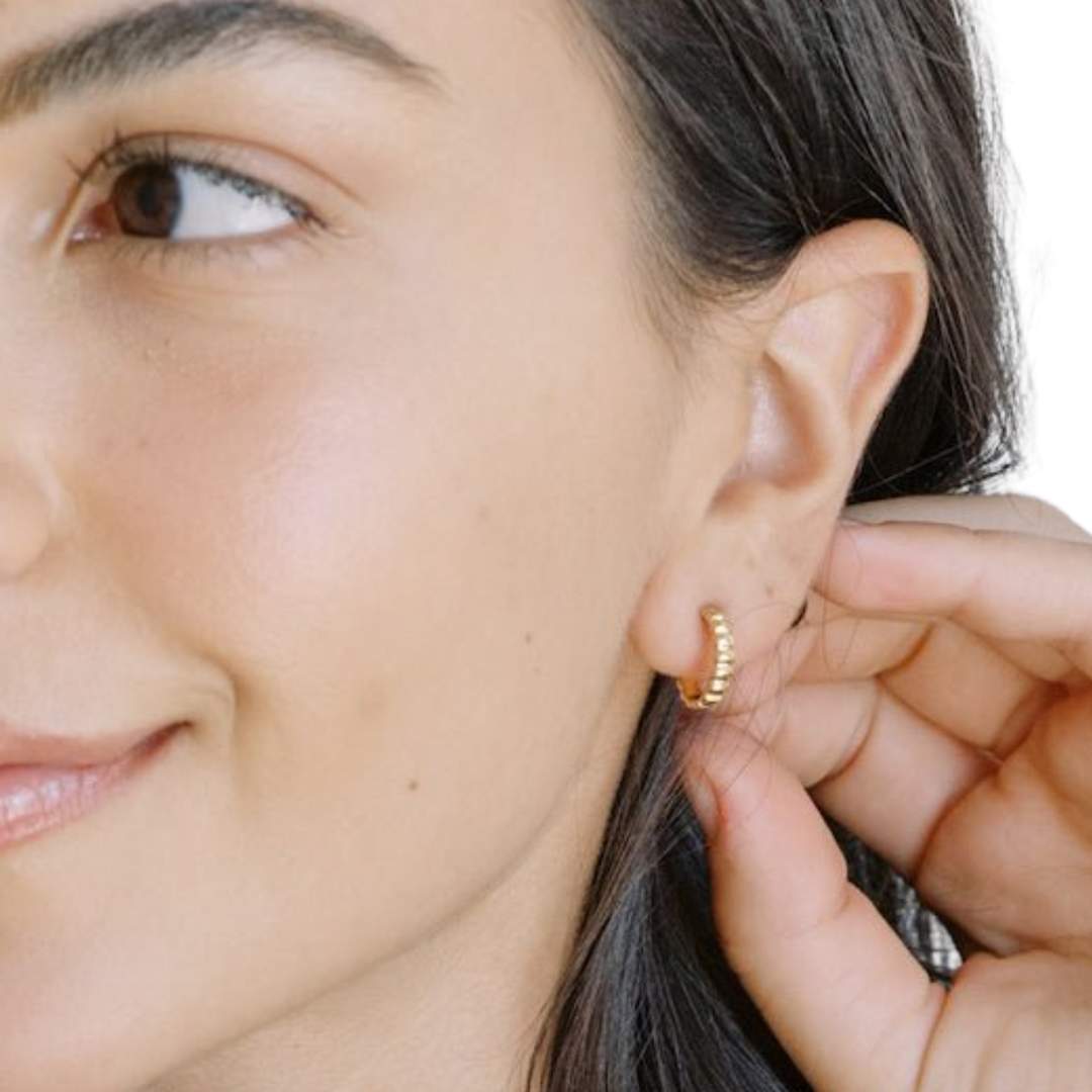 Rosa Ribbed Hoops