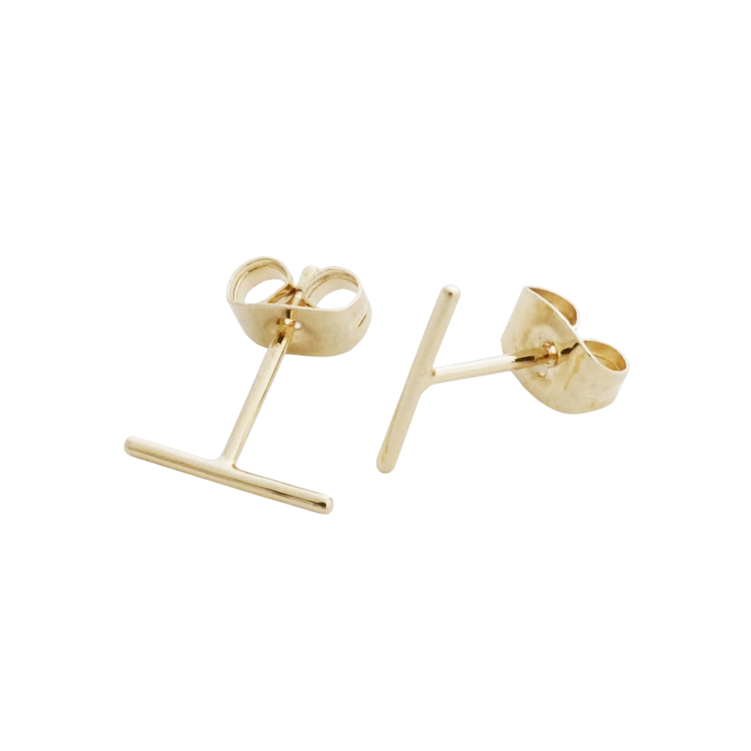 Skinny Midi Wire Bar Earrings