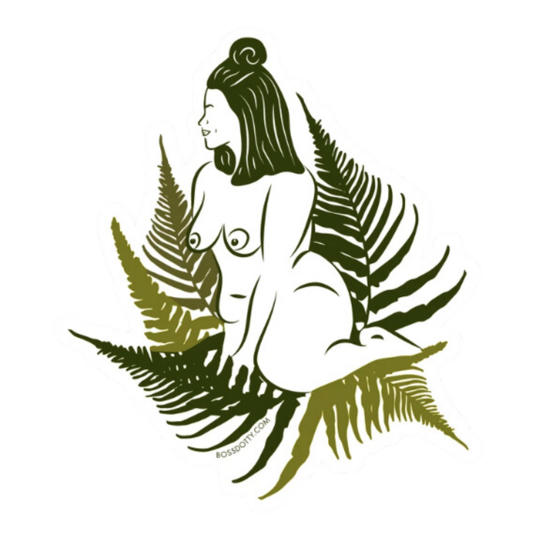 Venus in Ferns Sticker