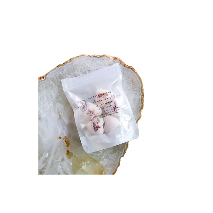 Botanical Heart Shaped Bath Bombs