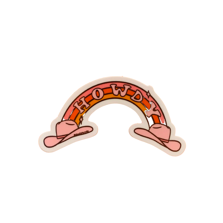 Howdy Rainbow Sticker