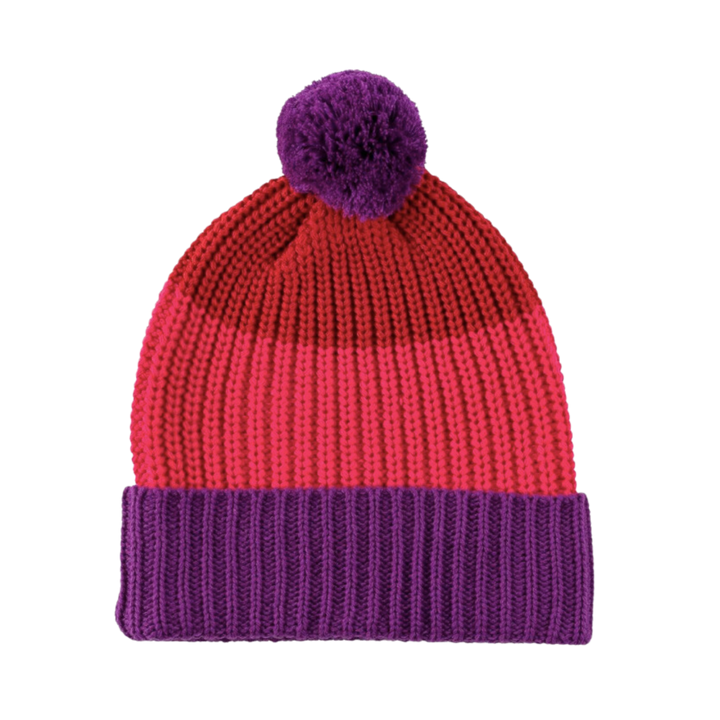 Kids Colorblock Pom Hat