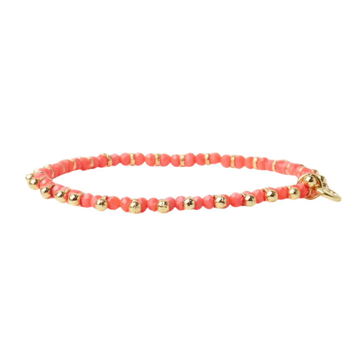 Kami Crystal With Brass Charm Bracelet