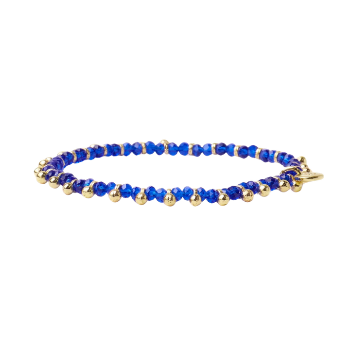 Kami Crystal With Brass Charm Bracelet