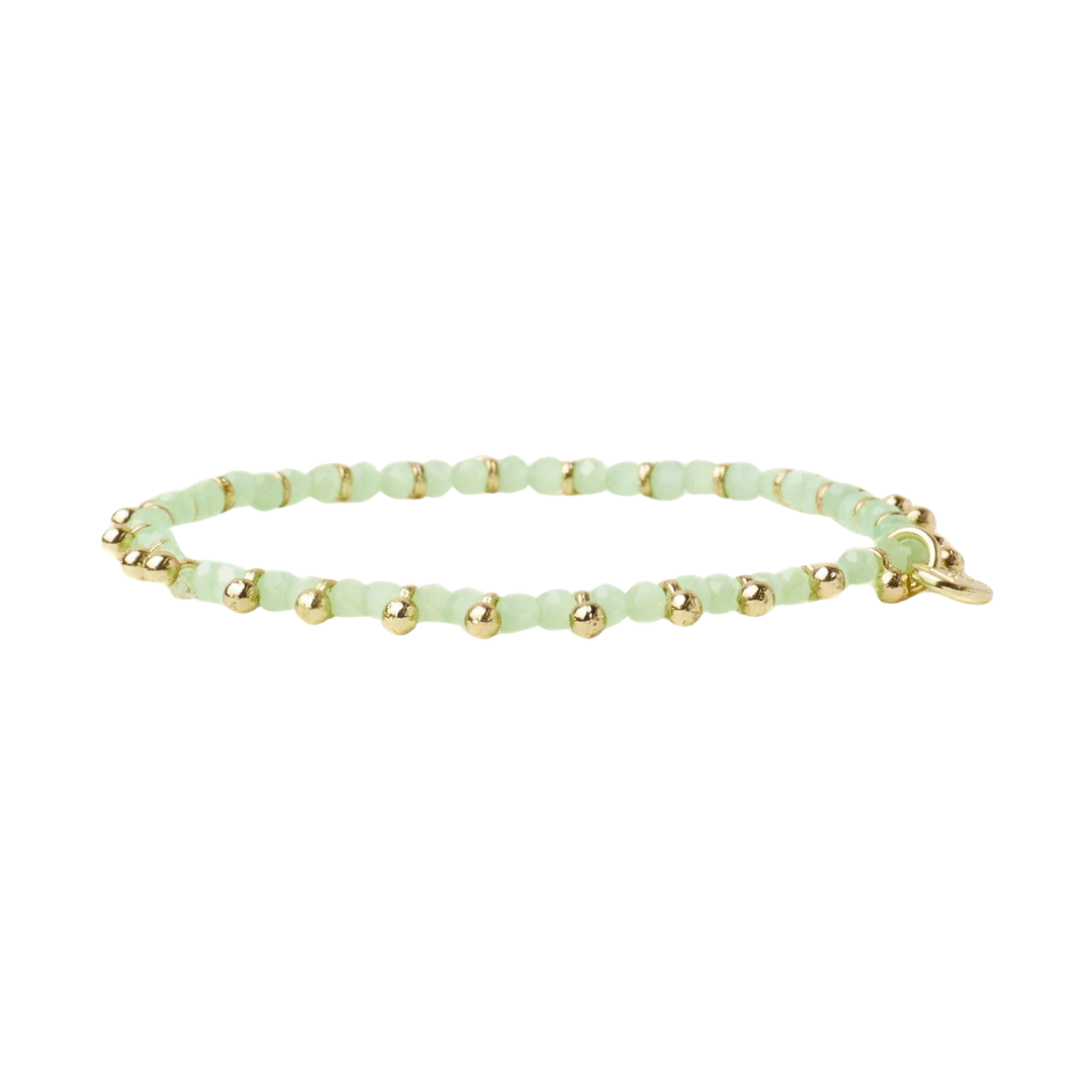 Kami Crystal With Brass Charm Bracelet