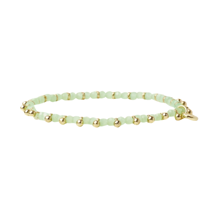 Kami Crystal With Brass Charm Bracelet