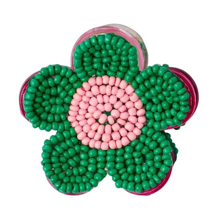 Molly Flower Beaded Hair Claw Clip