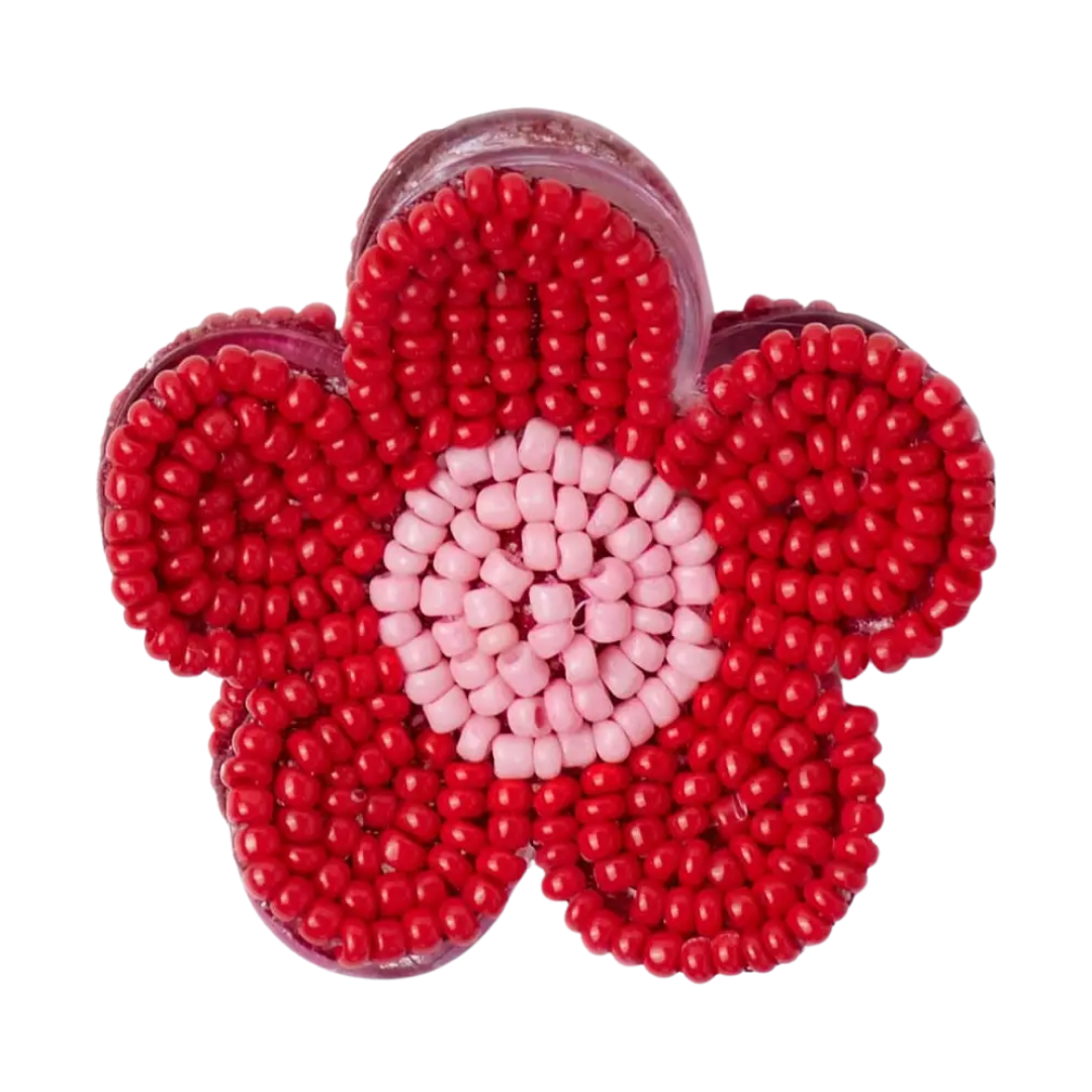 Molly Flower Beaded Hair Claw Clip