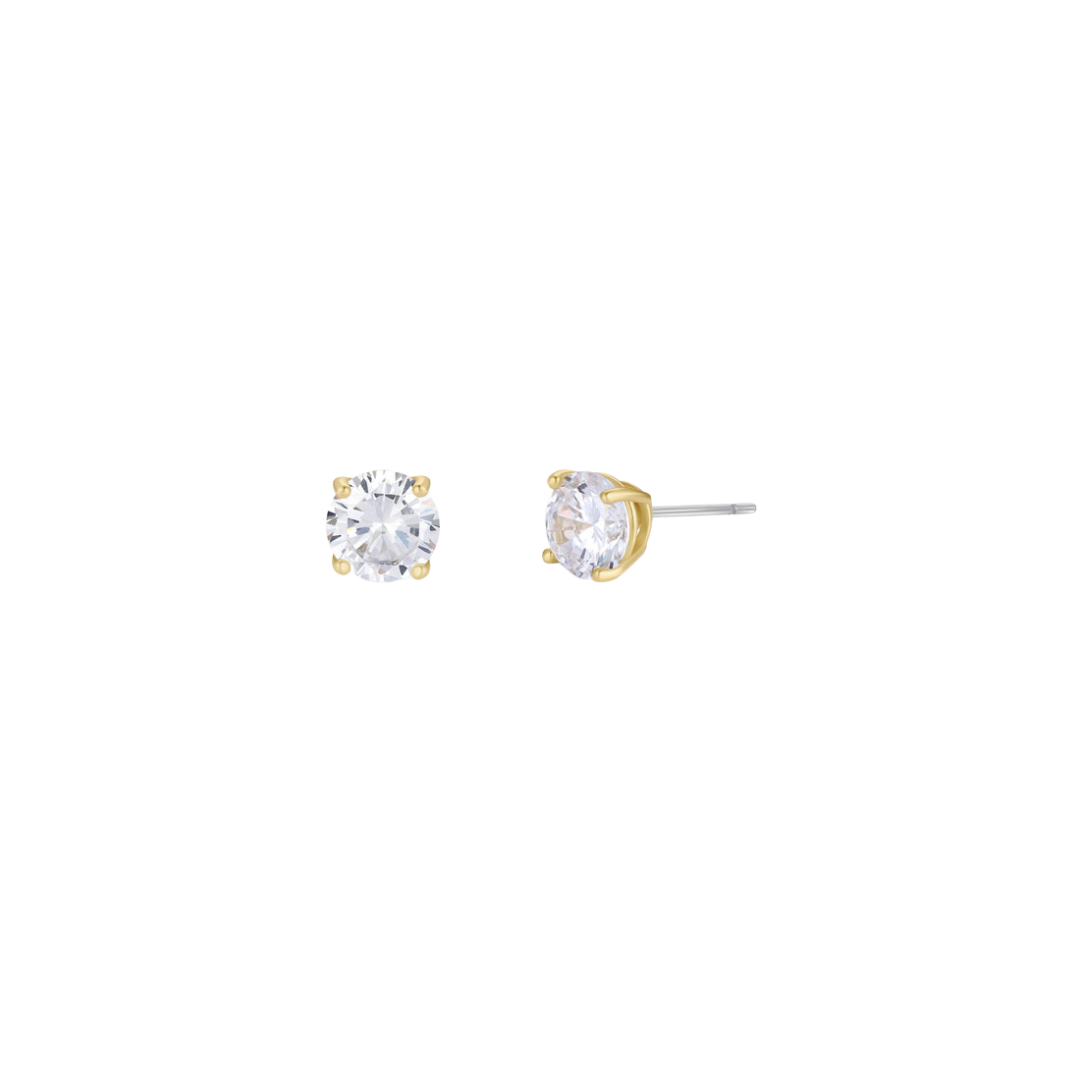 Round Gold Earrings