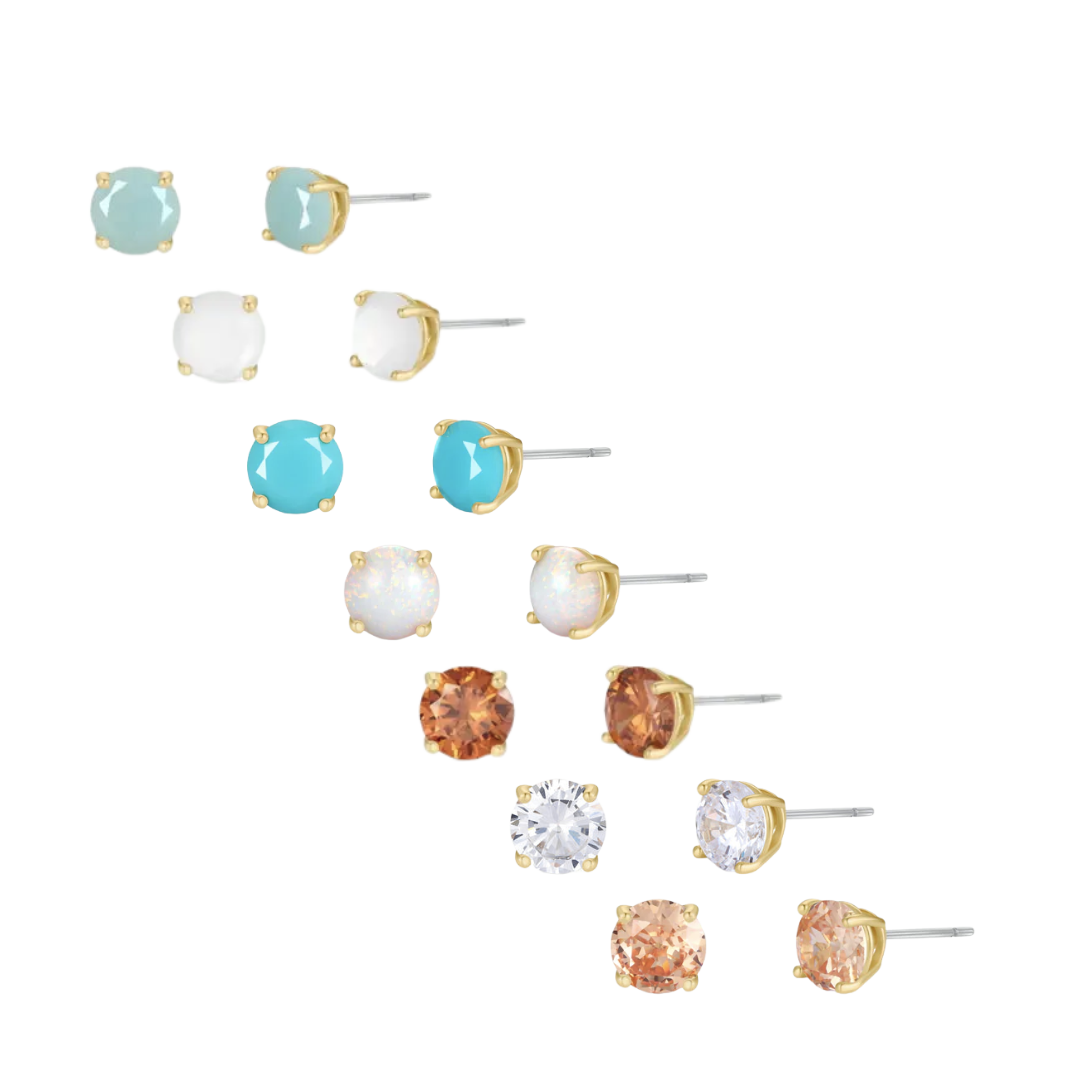 Round Gold Earrings