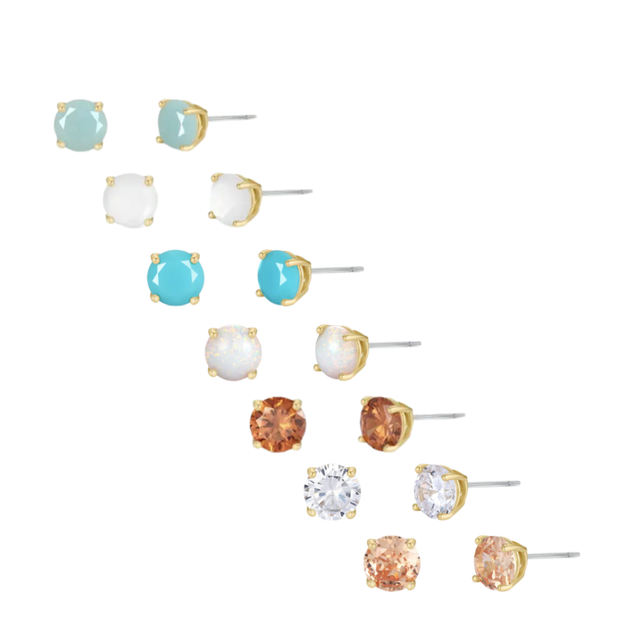 Round Gold Earrings