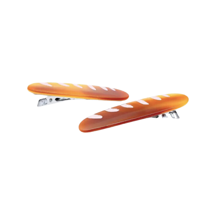 Baguette Alligator Hair Clip Set