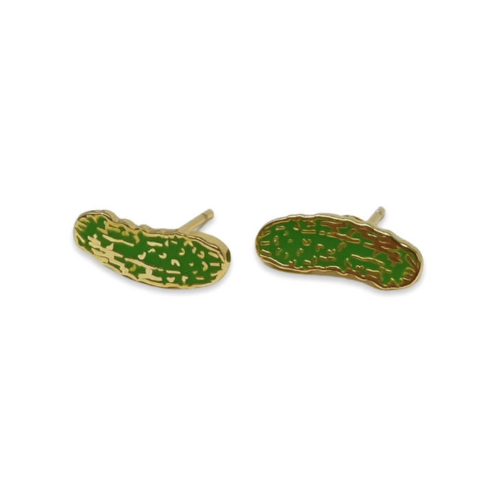 Pickle Enamel Earrings