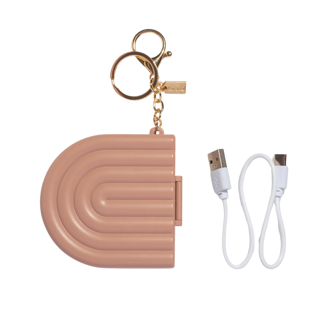 LED Compact Mirror Keychain