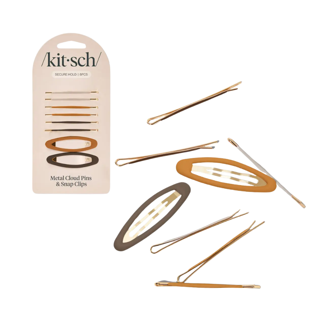 Metal Cloud Pins & Snap Clips 8pc Set - Sedona