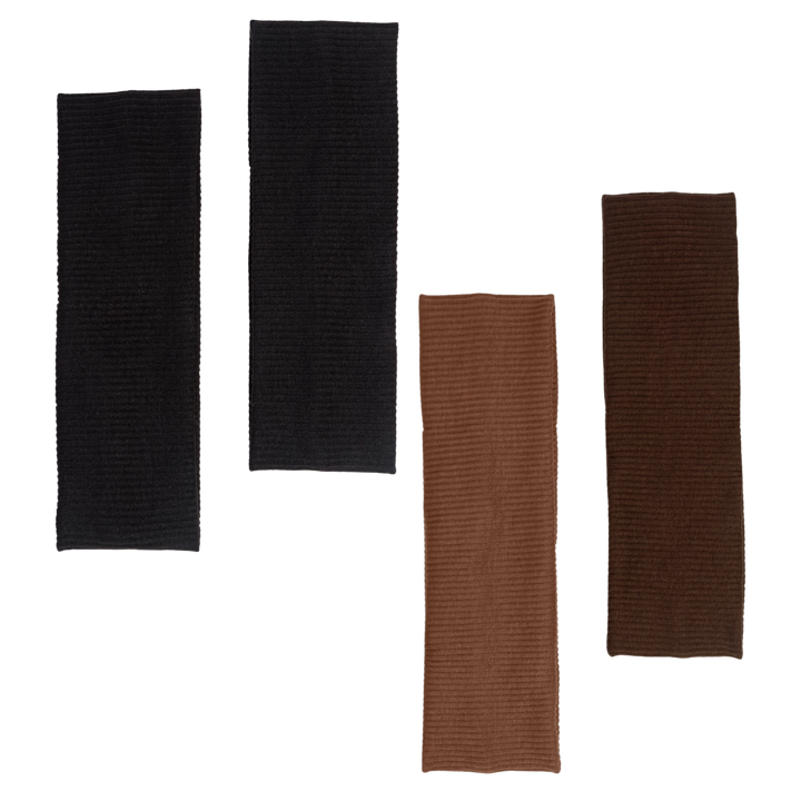 Recycled Fabric Ribbed Elastic Headbands 2pc Set