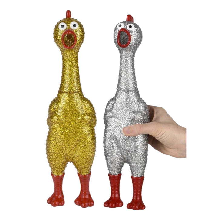 Sparkle Rubber Chicken