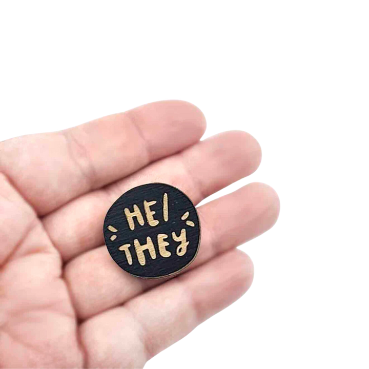 He/They Pronoun Pin