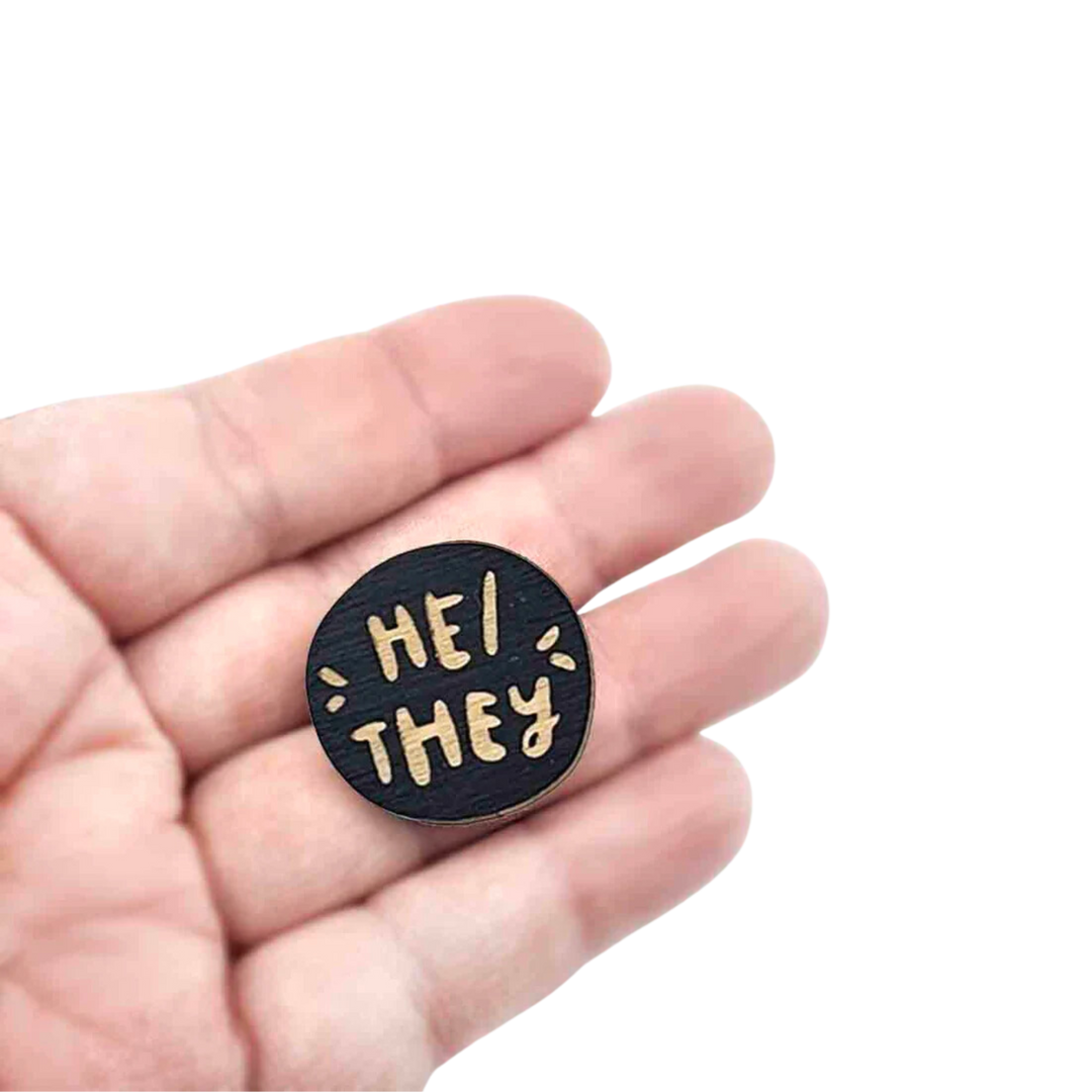 He/They Pronoun Pin